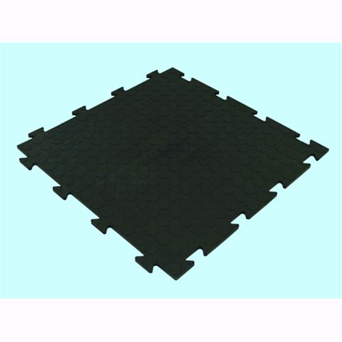 PIASTRELLA PAVIMENTO IN PVC MORBIDO BOLLO/NERO 50X50 CM 1 Pz
