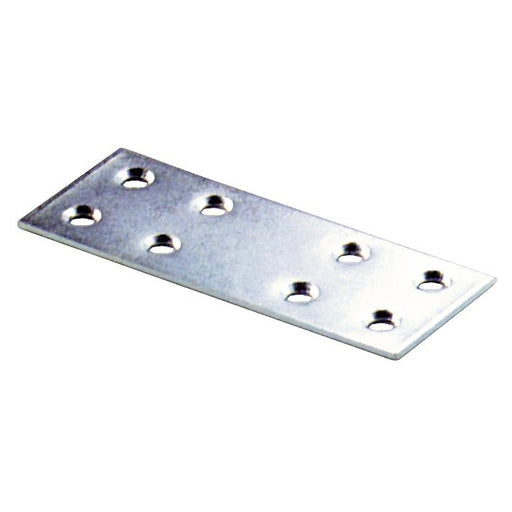Piastrina per Giunzione Diritta in Acciaio Zincato mis.8x3 cm larg. 30 mm 50 pz