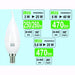 Lampadine Ecolight Led Colpo di Vento - E14 - 3 Watt - 6400 K - Luce Fredda - Lumen 260