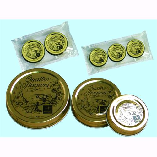 Tappi per vasi vetro Quattro Stagioni Bormioli  56 mm. Confezione 9 pezzi