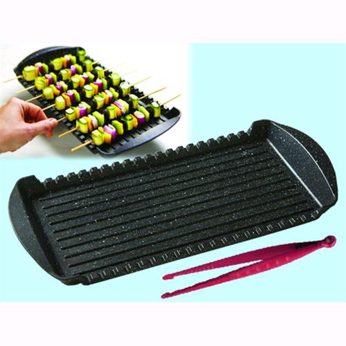 Teglie alluminio cuocispiedino con pinza
