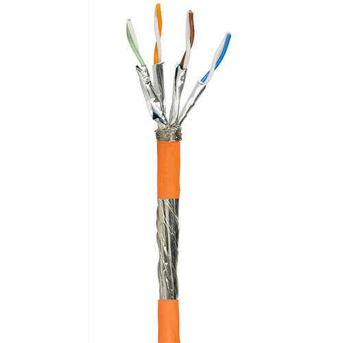 Logilink Matassa S/FTP 4 coppie Cavo Cat.7A Rame 100m Rigido Arancione