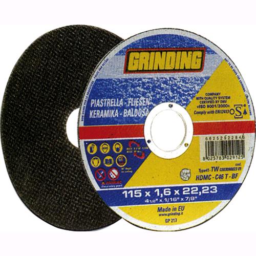 MOLA da TAGLIO per CERAMICA mod. HD MC GRINDING disco 115X1,6 mm