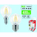 LAMPADINE CENTURY LED FIL. E27 M/GL. 4W 2700K