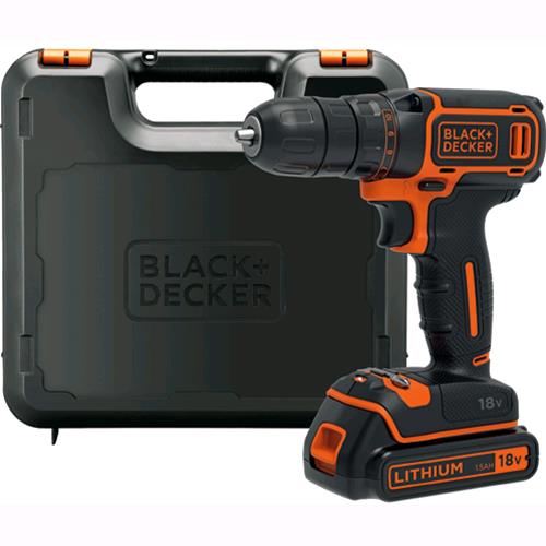 TRAPANO Avvitatore BATTERIA Litio Black&Decker mod. BDCDC18K-QW 18V 1,5Ah