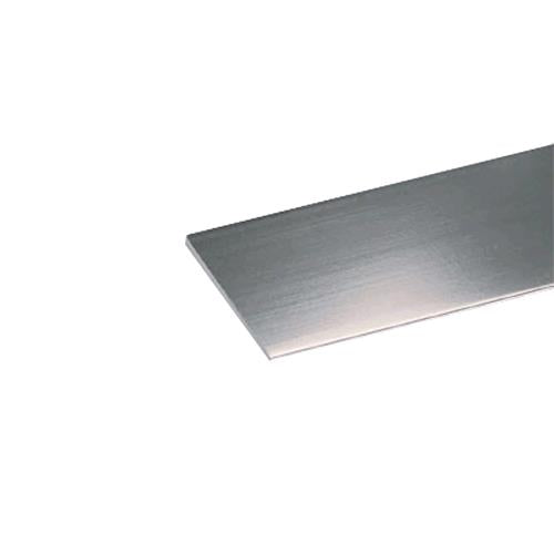 Profilo Per Rivestimento Piatto  Mm 20X2 - Mt 1 Argento Brillante Cf. 5 Pz