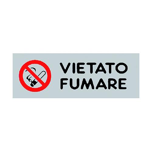 Etichetta Adesiva Adesiva 'Vietato Fumare'  Cm 15 X 5 Cf. 10 Pz