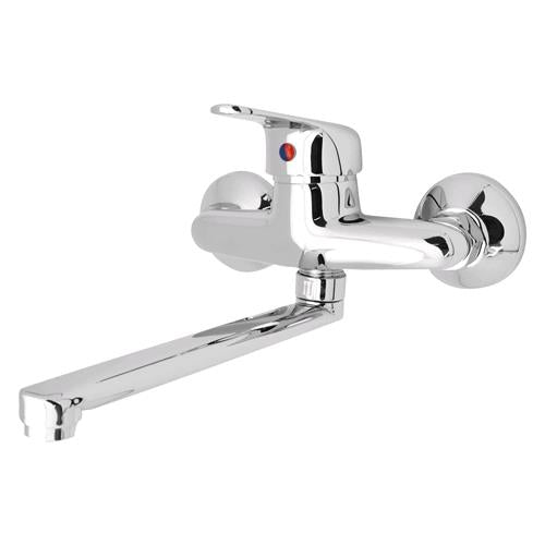 Miscelatore A Muro Monocomando Per Lavello  Serie 'Rombo'