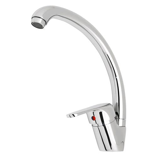 Miscelatore A Canna Alta Girevole Monocomando Per Lavello  Serie 'Rombo'