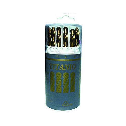 Krino Set Punte Trapano Per Metallo Hss 'Titanio'  Cf. 19 Pz