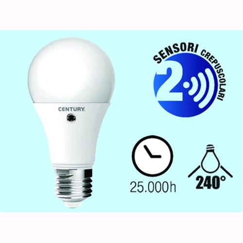 LAMPADINE CENTURY  LED SENSOR E27 SFERA