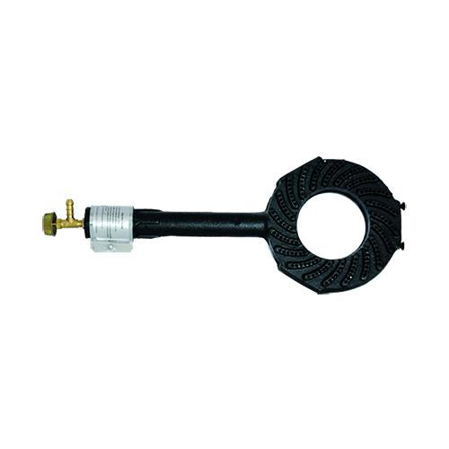 TESTA PER FORNELLONE  cm 19x40 Con rubinetto.In ghisa.