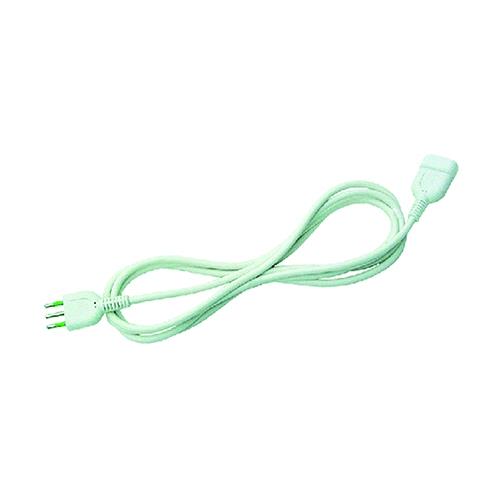 Prolunga Elettrica Lineare Mt.3 Cavo Mmq 3X0,75. Spina/Presa 2P + T 10A Bianca
