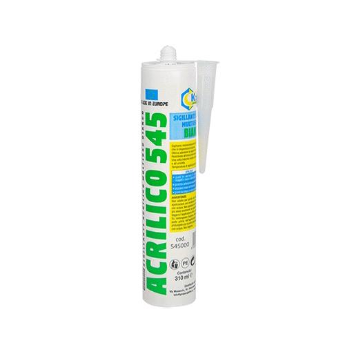 Silicone Acrilico 'K2F'  Ral 9010 Bianco Ml 310 Cf. 24 Pz