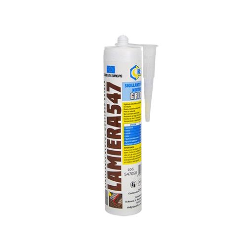 Silicone Neutro Per Lattoneria  'K2F'  Ral 7004 Grigio Ml 310 Cf. 12 Pz