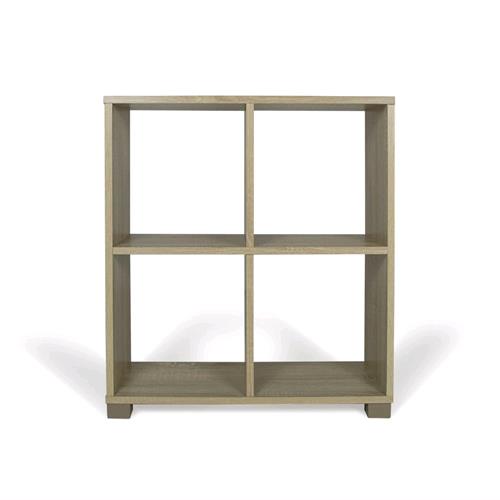 Libreria in legno Colore Rovere 60x24x68H cm Scaffale Mobiletto 4 Ripiani ART.106R