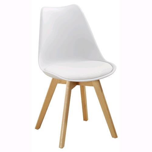 Sedia Design "Soft" Bianca Hw57908 4 Pz