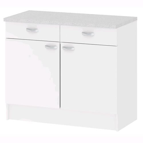 Kit Cucina – Base Mobile 2 Ante 2 Cassetti 45519 49 Bianco 1 Pz