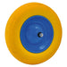 RUOTA PER CARRIOLA POLIURETANICA perno corto int. mm 125