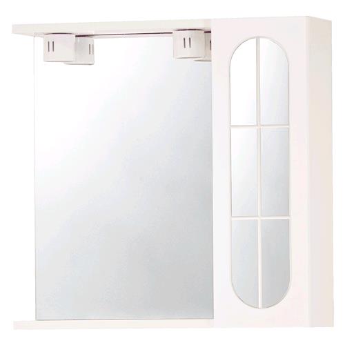 SPECCHIERA DA BAGNO PENSILE SINGOLO 'INA' cm 57 x 16 x h.57 - laccato bianco