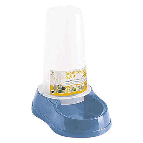 CIOTOLA FUNZIONE ACQUA/CIBO CON RISERVA 'BREAK RESERVE' cm 18,5 x 12 x h 20 azzur. lt0,65