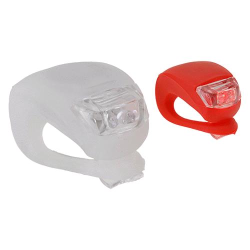 Luci Mini Per Bicicletta In Set 2 Led Bianchi