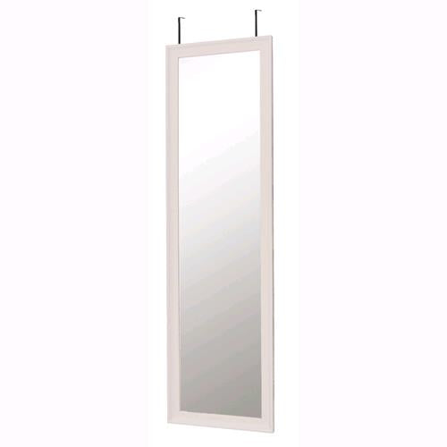 SPECCHIO DA PORTA CON 2 GANCI CM.36X2X136H colore BIANCO