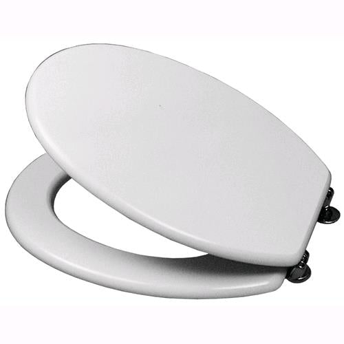 ACCESSORI BAGNO –  SEDILE WC COPRIVASO IN LEGNO "RALLENTY" BIANCO 4 PZ