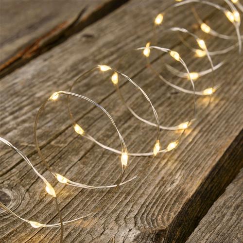 PREQU Super Nano 100 LED Luci Natale Catena Luminosa Bianco Caldo 15 mt IP44 D2815