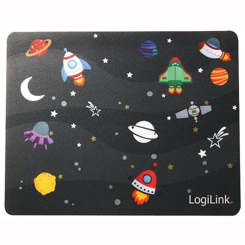 Logilink Tappetino Mouse Fluorescente Pianeti