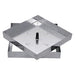 SIGILLO PORTAPAVIMENTO ZINCATO cm 23 x 23 - luce cm 19 x 19