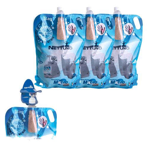 SET LAVAMANI IN CREMA MACROCREAM scatola 3 buste + 1 dosatore
