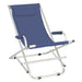 SEDIA CON BRACCIOLI 'DONDOLINO' telo blu