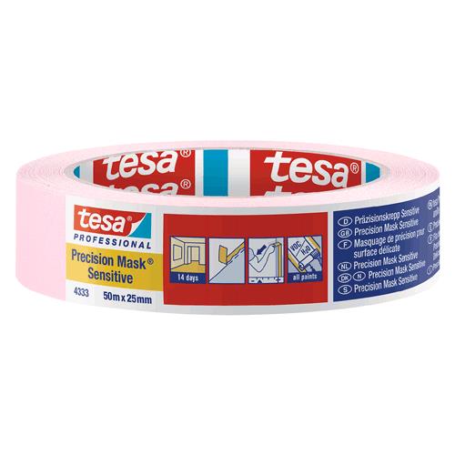 Nastro Per Mascheratura 'Precision Mask Sensitive 4333' Mm 25 X Mt. 50 - Colore Rosa