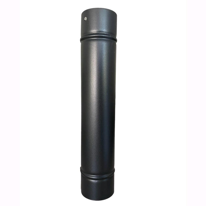 Tubo per Stufa a Legna in Lamiera porcellanata per Canna Fumaria Nero 12x50H cm