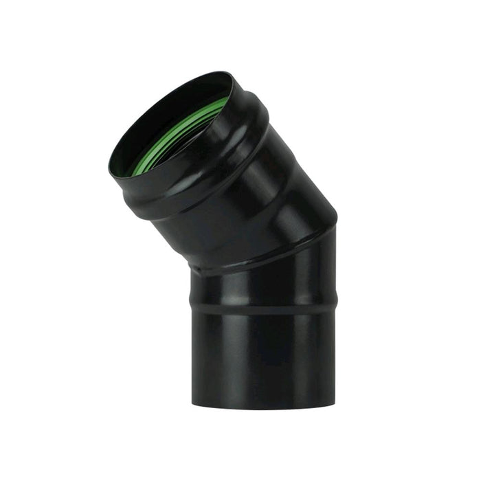 Gomito 45° per Stufa a Pellet Acciaio rivestito con smalto porcellanato 10 Ø cm - PN1004