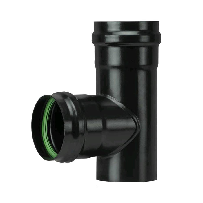 Raccordo a T F/F per Stufa a Pellet Acciaio rivestito con smalto porcellanato 10 Ø cm - PN1005F