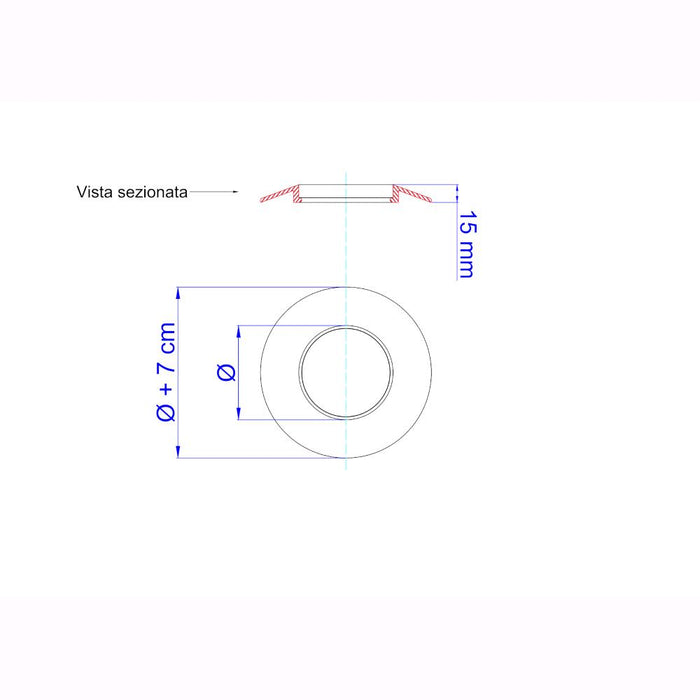 Anello per Tubi Stufa a Pellet in silicone Nero 8 Ø cm - NN811